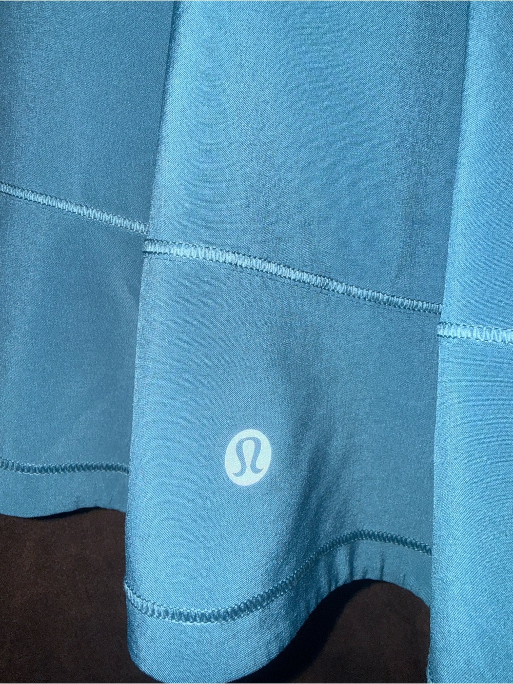 Lululemon Pace Rival MR Skirt Long 15" Hawaiian Blue HWIB Size:8 tall - Picture 5 of 6